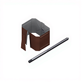 Держатель трубы 76*102 на кирпич (ПЛ-02-8017-ОН) (фото)