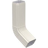 Колено трубы 76*102 (ПЭ-01-9003-0,5) бел (фото)