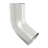 Колено трубы МП т-белый 9010 (фото)