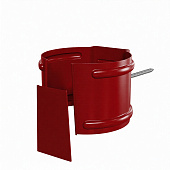 Держатель трубы D100 (на дерево) без логотипа (ПЛД-02-Р363 Вишневый-0.6) (фото)