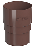 ТЕХНОНИКОЛЬ Металлическая водосточная система, муфта трубы, коричневый	 (фото)