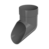  ТН ОПТИМА слив трубы, серый (фото)