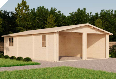 Гараж 49 (Стандарт) - брус 44 мм (фото)